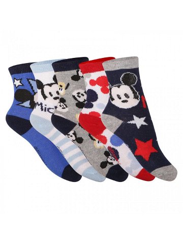 5PACK dětské ponožky Cerdá Mickey vícebarevné 2200007397 17 18