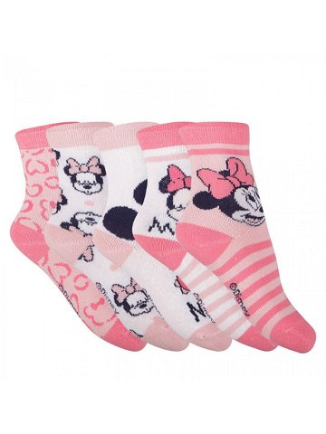 5PACK dětské ponožky Cerdá Minnie vícebarevné 2200007398 17 18