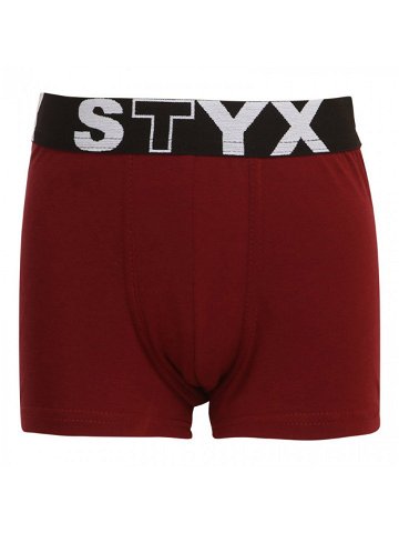 Dětské boxerky Styx sportovní guma vínové GJ1060 4-5 let