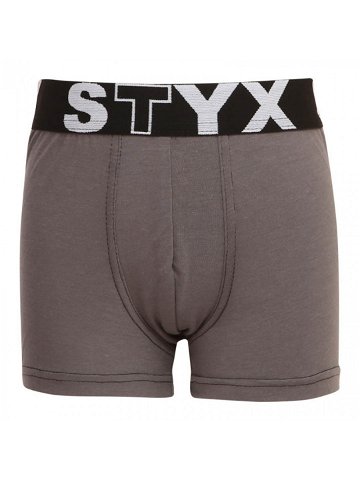 Dětské boxerky Styx sportovní guma tmavě šedé GJ1063 4-5 let