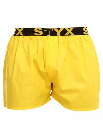 Pánské trenky Styx sportovní guma žluté B1068 L