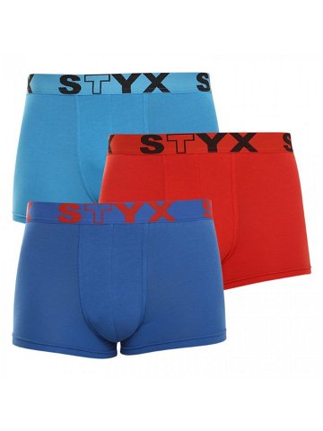 3PACK pánské boxerky Styx sportovní guma vícebarevné G9676964 XXL