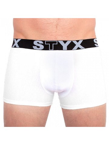 Pánské boxerky Styx sportovní guma nadrozměr bílé R1061 3XL
