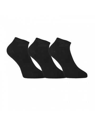 3PACK ponožky Styx nízké bambusové černé 3HBN960 L