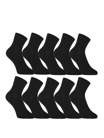 10PACK ponožky Styx kotníkové bambusové černé 10HBK960 L
