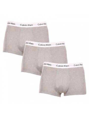 3PACK pánské boxerky Calvin Klein šedé U2664G-KS0 L