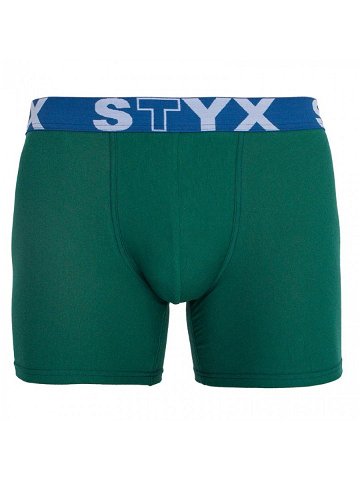 Pánské boxerky Styx long sportovní guma tmavě zelené U1066 S