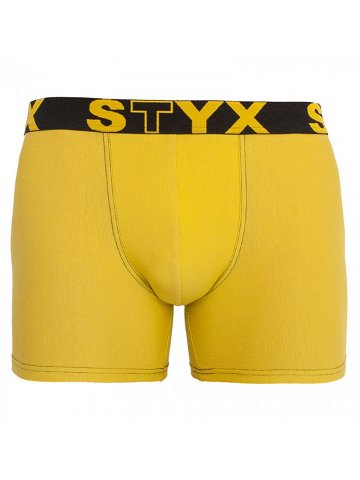Pánské boxerky Styx long sportovní guma zelenožluté U1065 L