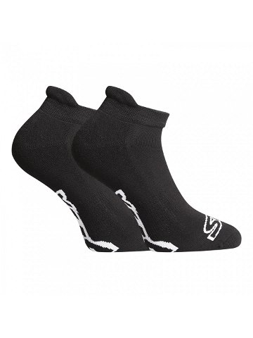 Ponožky Styx nízké černé s bílým logem HN960 S