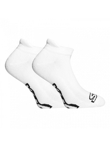 Ponožky Styx nízké bílé s černým logem HN1061 XL