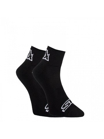Ponožky Styx kotníkové černé s bílým logem HK960 S
