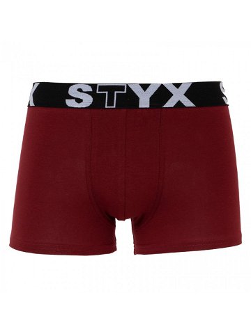 Pánské boxerky Styx sportovní guma vínové G1060 S