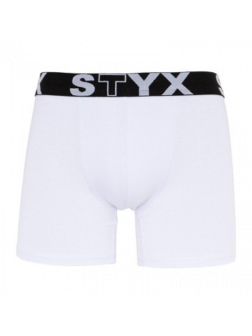 Pánské boxerky Styx long sportovní guma bílé U1061 L