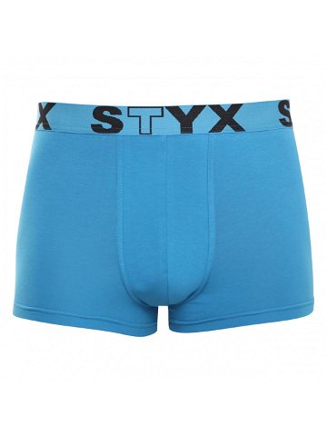Pánské boxerky Styx sportovní guma světle modré G969 M