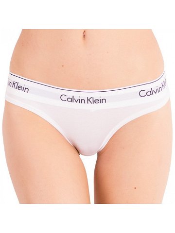 Dámská tanga Calvin Klein bílá QF5117E-100 3XL