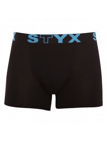 Pánské boxerky Styx long sportovní guma černé U961 L