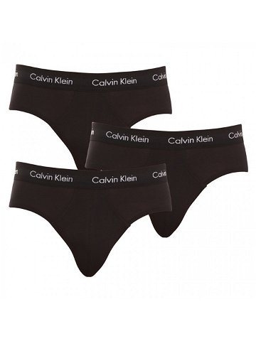 3PACK pánské slipy Calvin Klein černé U2661G-XWB M