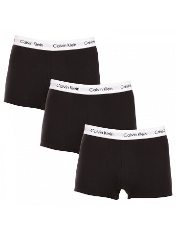 3PACK pánské boxerky Calvin Klein černé U2664G-001 S