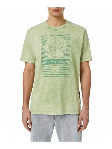 Tričko diesel t-just-c7 t-shirt zelená l