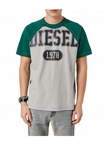 Tričko diesel t-raglen t-shirt zelená xxl