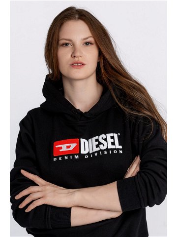 Mikina diesel f-reggy-hood-div sweat-shirt černá xxs