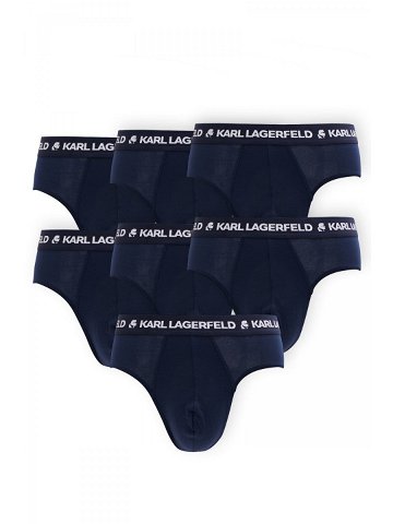 Spodní prádlo karl lagerfeld logo 7-pack briefs set modrá s