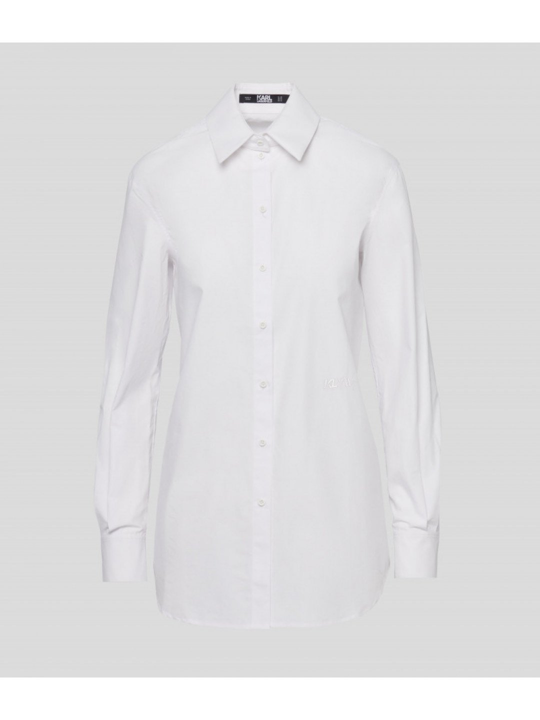 Košile karl lagerfeld klxav poplin shirt bílá 40