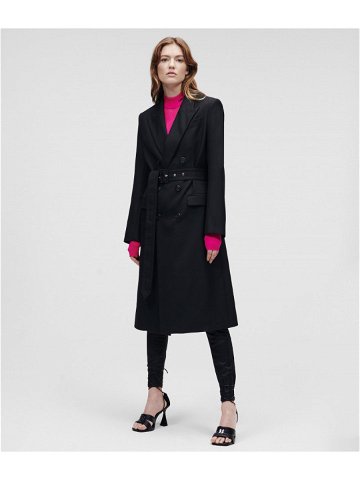 Kabát karl lagerfeld tailored feminine coat černá 44
