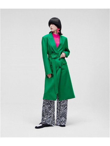 Kabát karl lagerfeld tailored feminine coat zelená 44