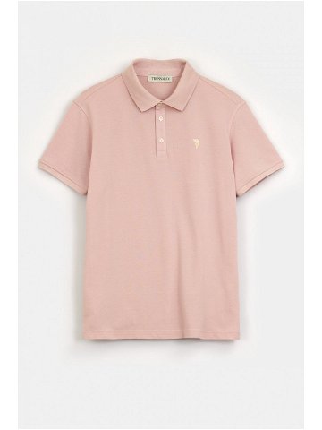 Polokošile trussardi t-shirt polo cotton piquet růžová xxxl