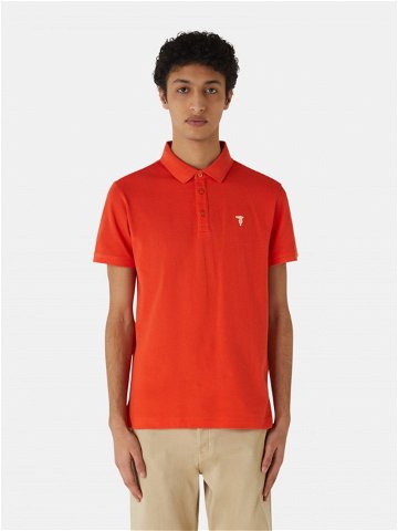 Polokošile trussardi t-shirt polo cotton piquet oranžová s