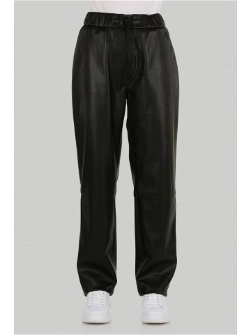 Kalhoty trussardi trousers soft fake leather černá 44