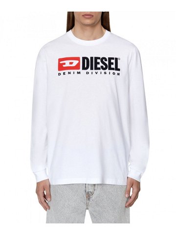 Tričko diesel t-just-ls-div t-shirt bílá xxl
