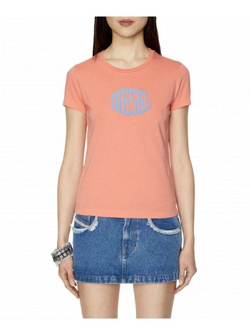 Tričko diesel t-sli-e2 t-shirt oranžová m
