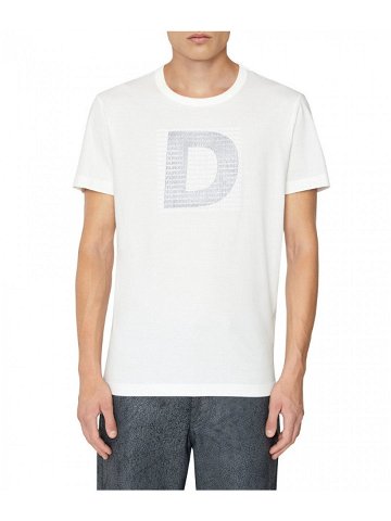 Tričko diesel t-diegor-col t-shirt bílá xxxl
