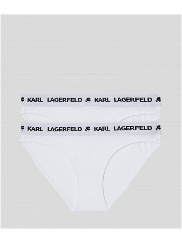 Spodní prádlo karl lagerfeld logo brief 2-pack bílá xs