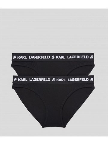 Spodní prádlo karl lagerfeld logo brief 2-pack černá xs