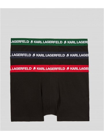 Spodní prádlo karl lagerfeld logo trunk multiband 3-pack různobarevná xs