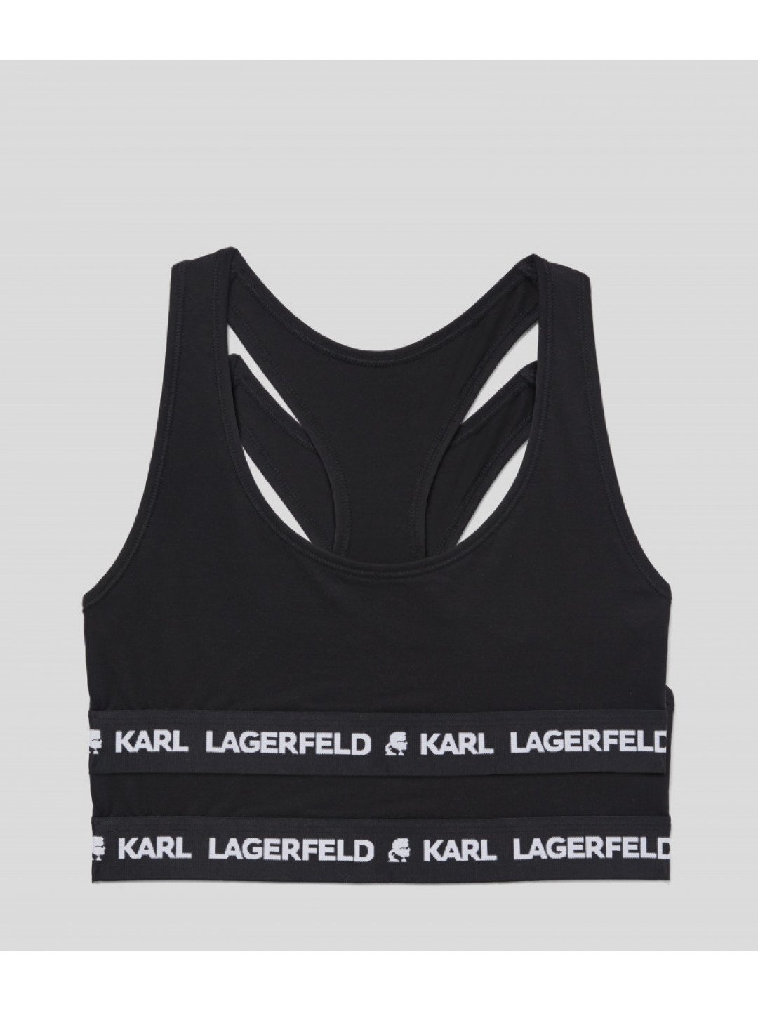 Spodní prádlo karl lagerfeld logo bralette 2-pack černá xs