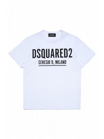 Tričko dsquared2 relax t-shirt bílá 8y