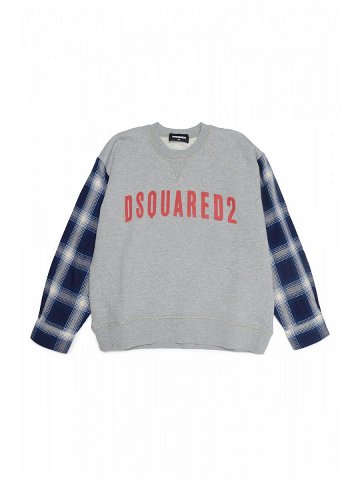 Mikina dsquared2 slouch fit sweat-shirt šedá 8y