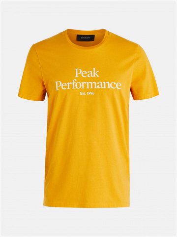 Tričko peak performance m original tee žlutá s