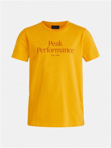 Tričko peak performance jr original tee žlutá 170