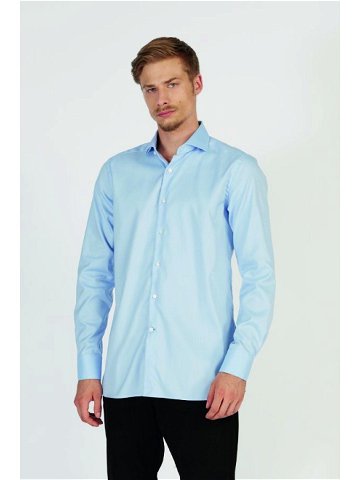 Košile la martina man shirt long sleeves wrinkle modrá 44