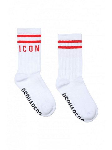 Ponožky dsquared2 icon socks červená 1