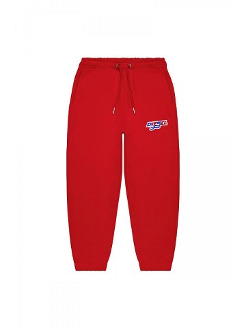 Kalhoty diesel pcaltony trousers červená 10y