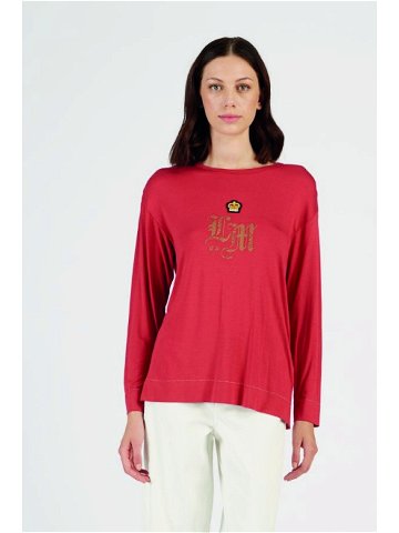 Tričko la martina woman t-shirt l s viscose jers červená 5