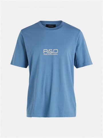 Tričko peak performance m r & d scale print t-shirt modrá m