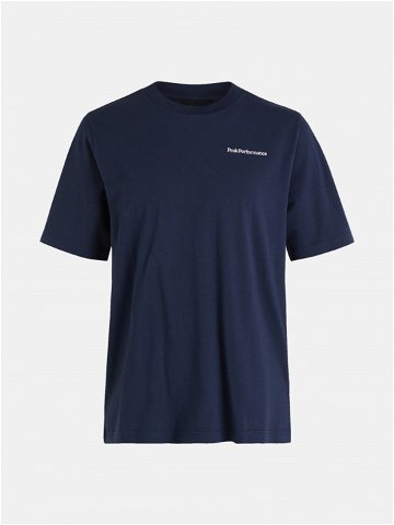 Tričko peak performance m r & d print t-shirt modrá s