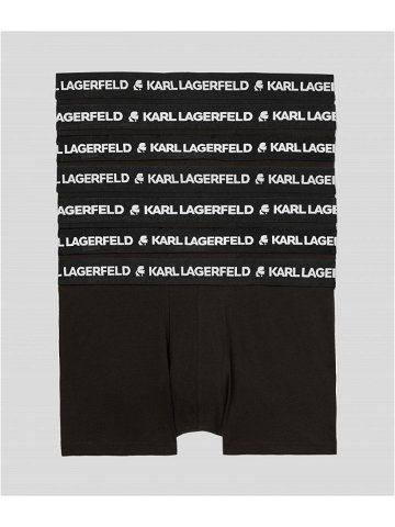 Spodní prádlo karl lagerfeld logo trunk set 7-pack černá xs